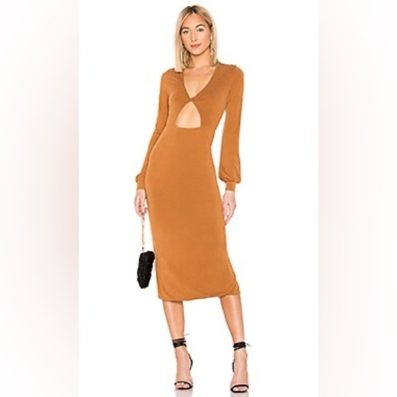 House of Harlow 1960 Dresses & Skirts - House of Harlow 1960 x REVOLVE Ernesto Dress in Spice Brown (D1)